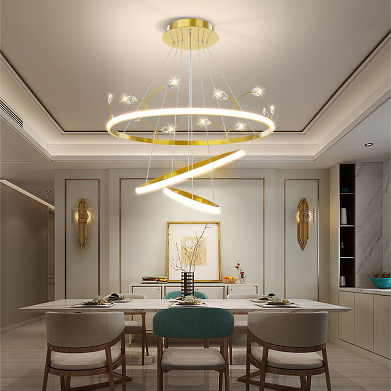 LED Epistar ​Fancy Modern Crystal Pendant Light Apartment Decorative