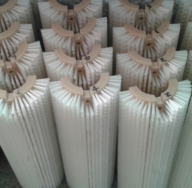 Simple Assembly Split Core Semicircle PP Cylindrical Roller Brush