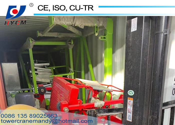 380V/50Hz 1.6*1.6*3m Mast Tower Crane Luffing Jib Crane D4522 Fixed Jib Crane with Tower Crane Trolley