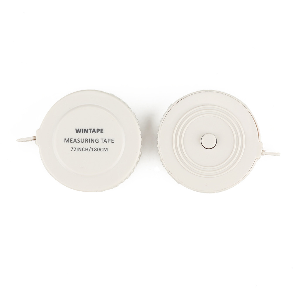 Wintape Quality 79inch 2Meters Mini Compact Soft Auto Lock Gift Retractable Cloth Knitting Craft Weight Loss Measurement