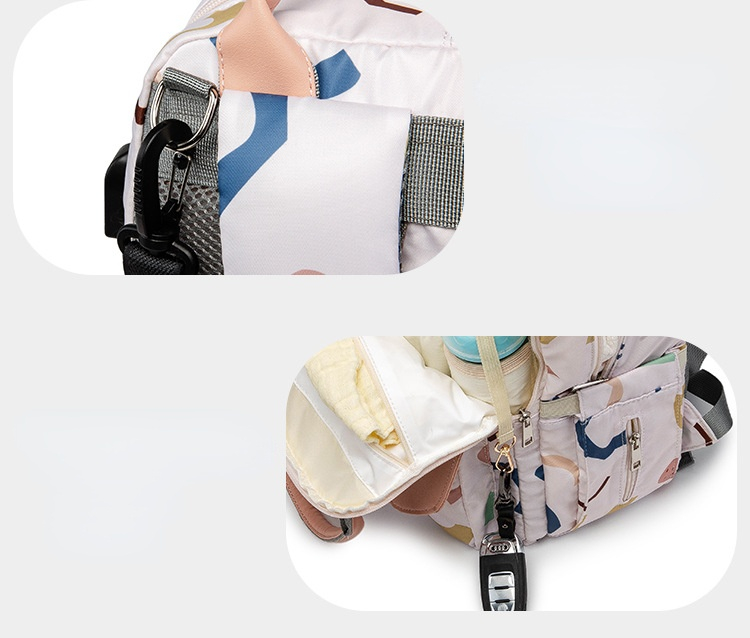 New Print Multi-function Baby Care Backpacks Waterproof Mommy Outdoor Travel Diaper Bags Large Capacity Mom Maternity Mochila