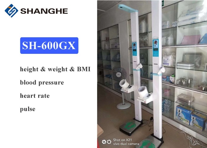 Smart Coin Operated Weight Height Scale Bmi Blood Pressure Body For Fast Health Check Up