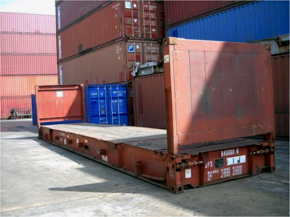 Corten Steel 20ft 40ft Used Flat Rack Containers Second Hand Floor Plywood or Steel