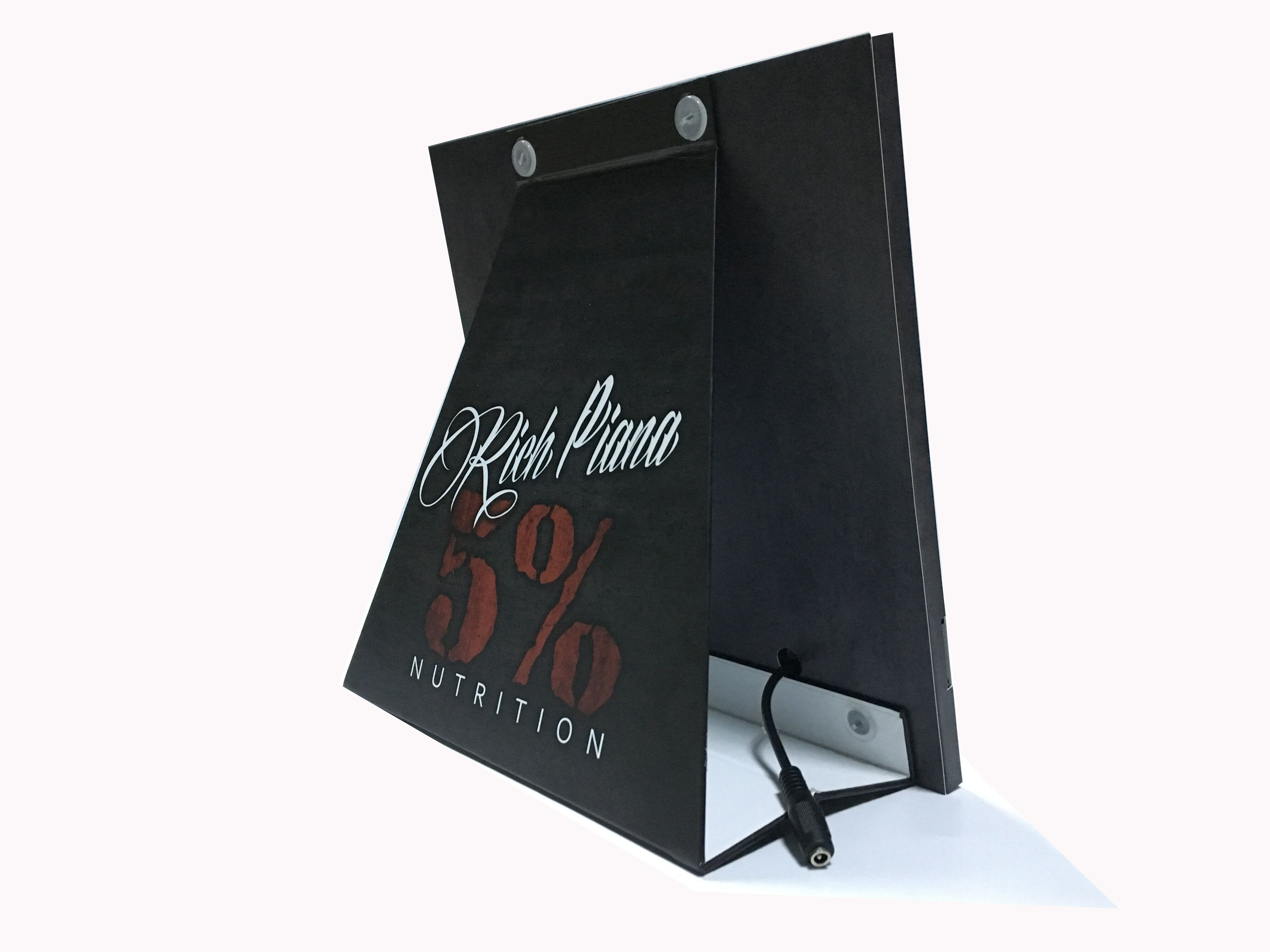 7/10 inch Digital POP video display Custom print design POP/POS video display for retails advertising