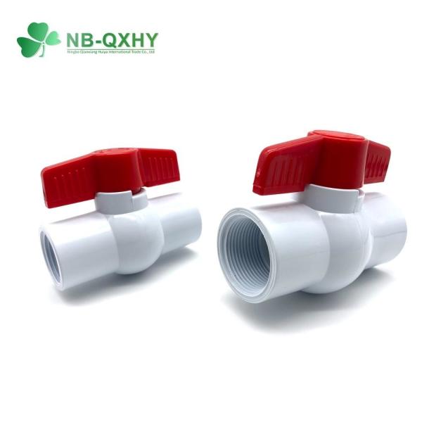 PVC UPVC CPVC Plastic Pipe Fitting Coupling 2 Piece Ball Valve Union Butterfly