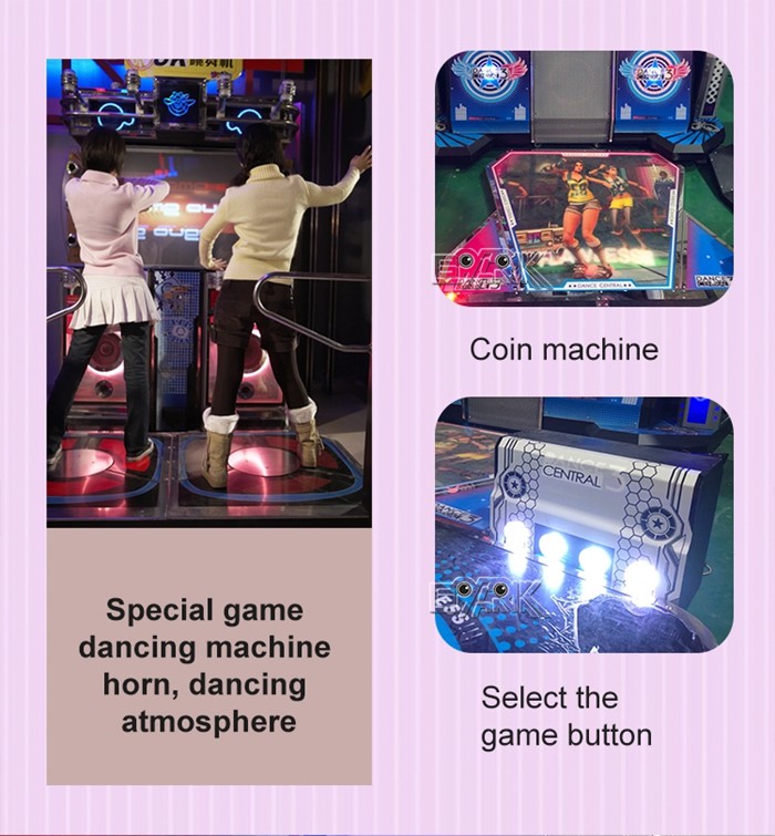 55" Dance Central 3 Coin Amusement Arcade Game Machine Lottery Ticket Game Machine
