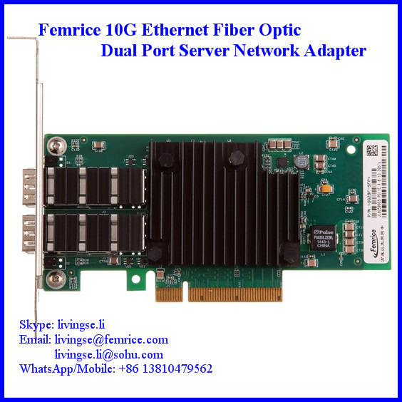 10 Gigabit Optical Fiber Server Application NIC SFP+ Network Adapter