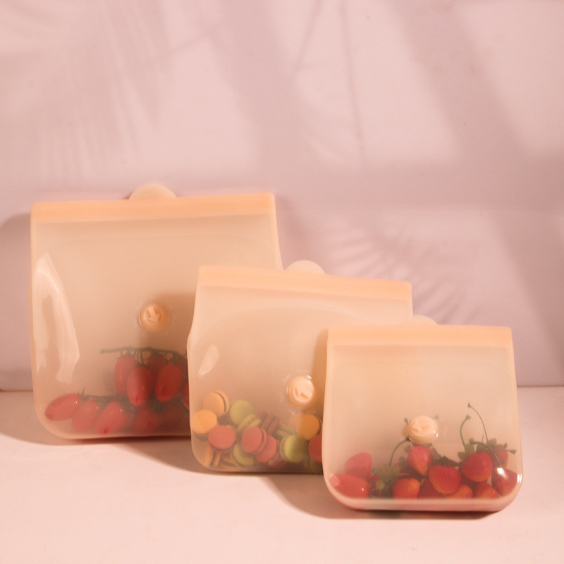 Reusable Food Storage Bags BPA Free Silicone Sandwich Bags Reusable Gallon Freezer Bags For Dishwasher Microwave Oven