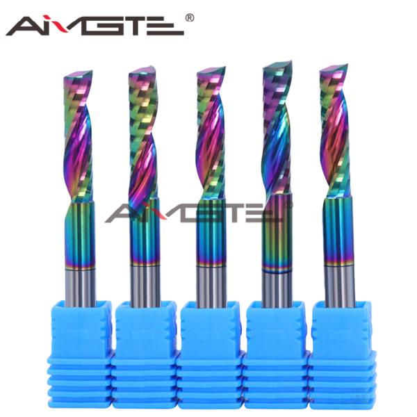 Quality 6mm DLC Coated Carbide End Mill Cutter with 0/-0.02mm Tolerance for CNC Routing for sale