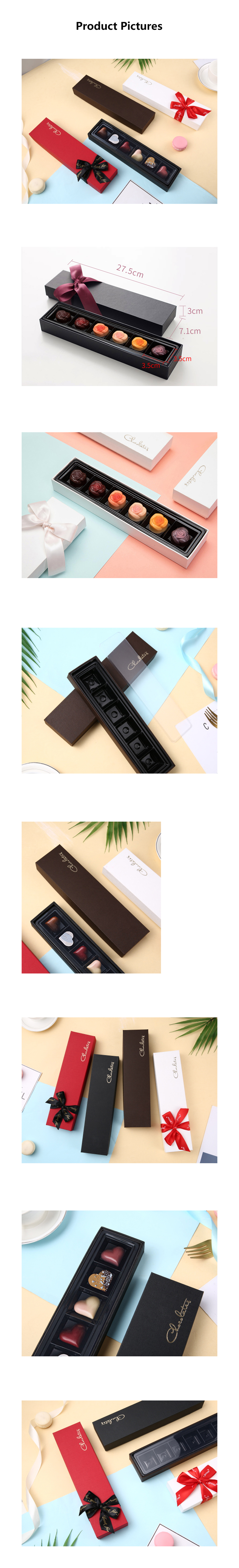 Cardboard Customized 6pcs Packaging Pretty Elegant Design Chocolates Luxury Box For Gift