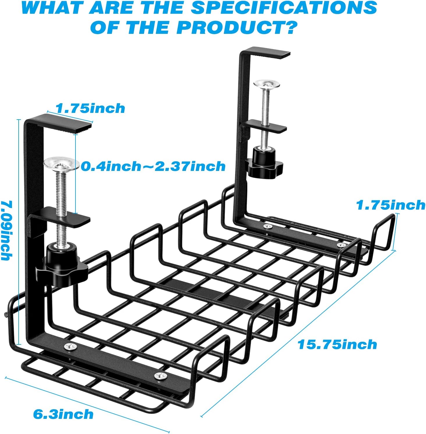 Upgrade Your Workspace with Our Standing Cable Organizer and Wire Management Tray