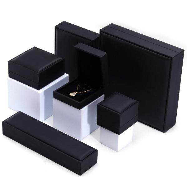 OEM Grain Textured Noble Luxury PU Leather Jewelry Box Case For Storage