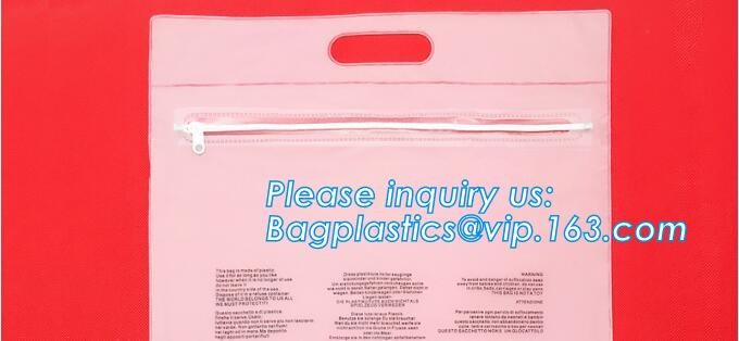 Plastic Bag OEM Custom PVC Loop Handle Image Printed Plastic Shopping Bag,Promotional Clear Waterproof Plastic Cosmetic