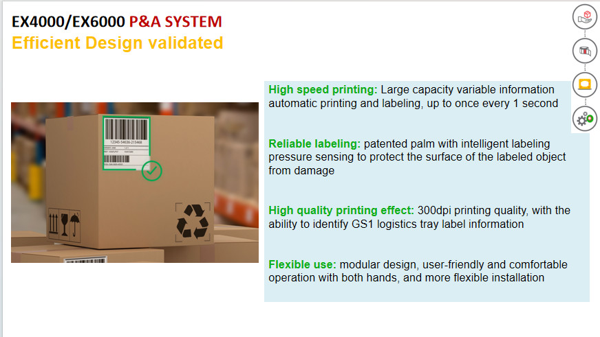 Automatic Piezo High Resolution Inkjet Printer Case Labeling System For Packaging Lines