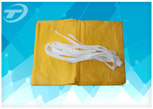 Adults PVC disposable polyethylene aprons With Tie / Polyvinyl Chloride Fabric