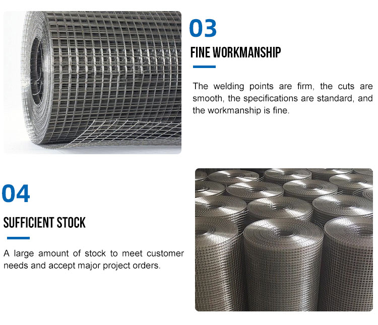 Coated Galvanized Wire Fence Panels Heavy Duty Galvanised Mesh 1m-30m Length