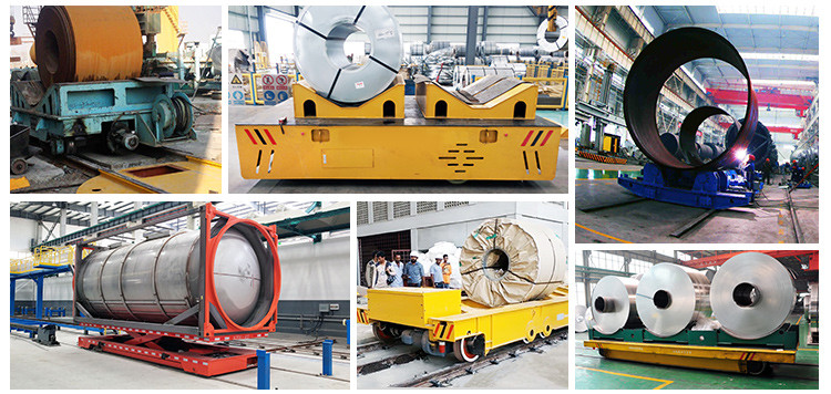 60MT Slab Deck Automotive Self-Propelled Rail Power Transport Cart System With Suspensions