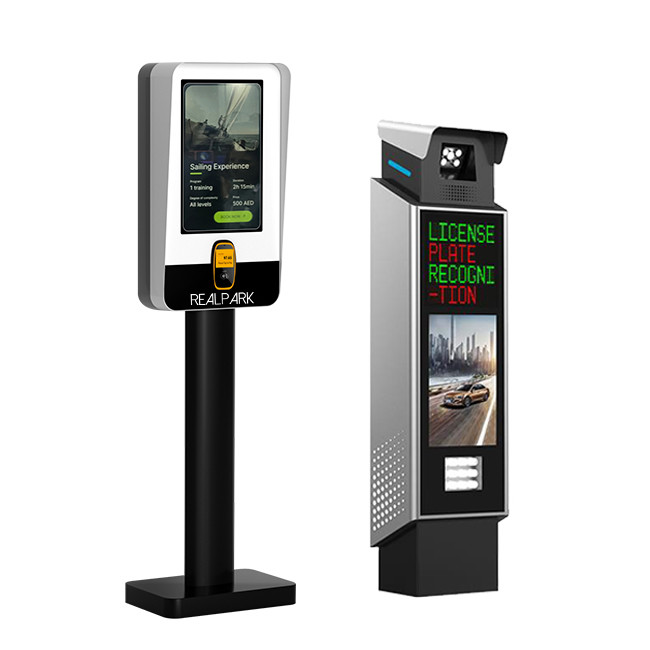 21.5inch Touchscreen ANPR Payment LPR System Parking Garage Kiosk