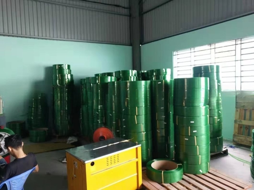 Pet Extruder Machine Plastic Coated Geo Strap Band Extrusion Production Line