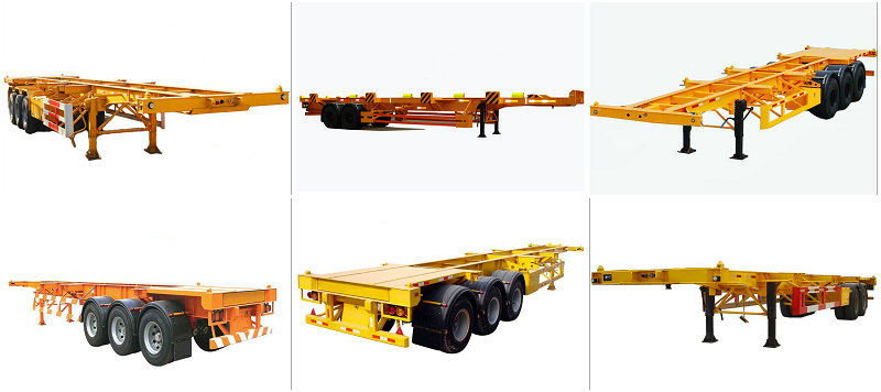 Container Semi Trailer with Dual Combo Design and Tire Size 10.00r20/11.00r20/825r20