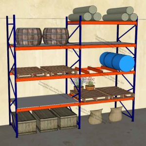 China 4 Tier CE  Factory Pallet Racking 3T Commercial Shelving Units on sale