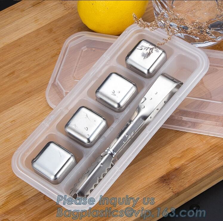 Bar accessories recyclable stainless steel whiskey ice cube stones, Stainless Steel Ice bar cooler, steel bar cold fresh