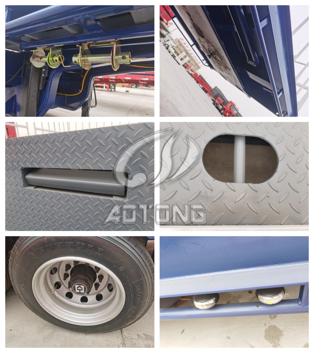 Air Suspension 3 Axle Drop Deck Low Bed Semi-Trailer 14600mm Length for Australia Market