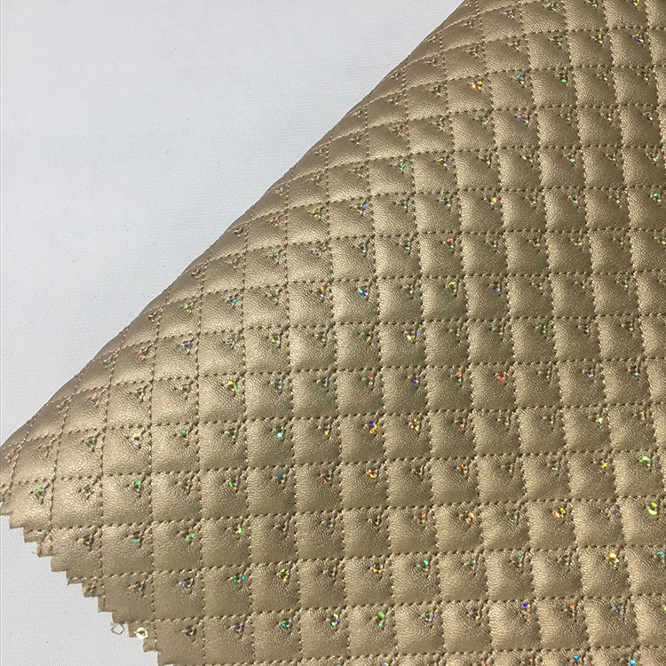 high quality synthetic embroidered fabric Shoe leather