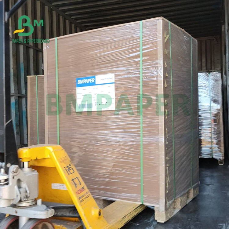 70gsm Unbleached Dark Brown Sack Craft Paper For Industrial Bags High Strength