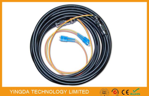 SC FC SC ST MU MT-RJ E200 SMA Fiber Optic Pigtail Cable For TV 2 Fibers , 4