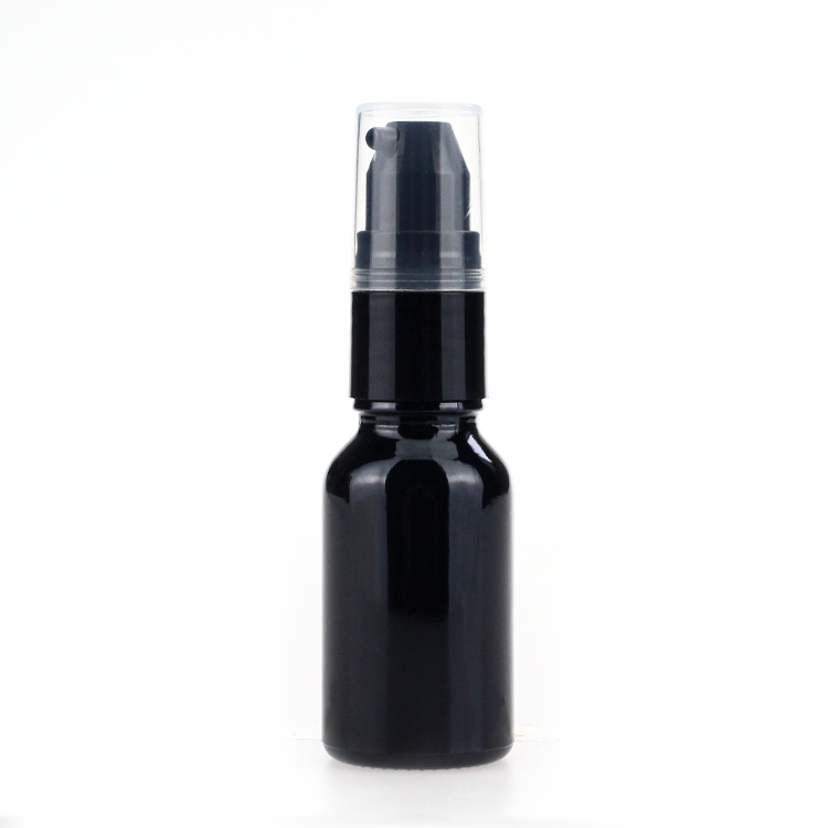 Black 0.5oz Oil Dropper Glass Bottle 15ml Empty Pipette Bottles