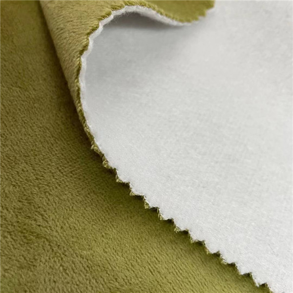 100% Polyester Bonded Sofa Knitted Soft Brushed Fabric 330gsm 150cm water proof,oil proof and stain proof Finish