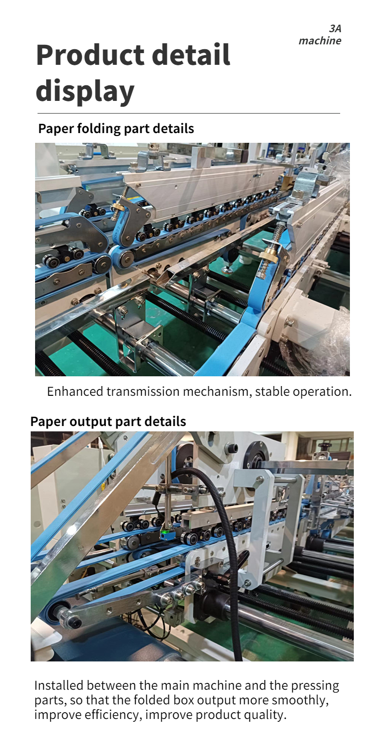 4200 KG CQT-900 Enhanced Automatic Bottom Lock Folder Gluer for Enhanced Packaging
