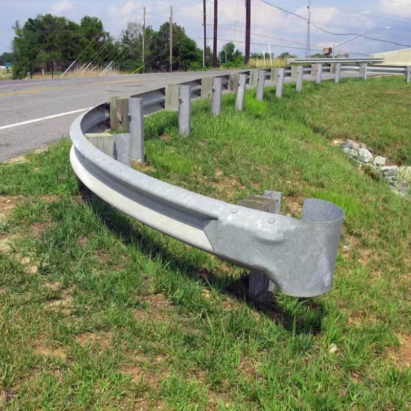Hot Dip Galvanized Steel AASHTO-M180 W beam Highway Guardrail for Customized Projects