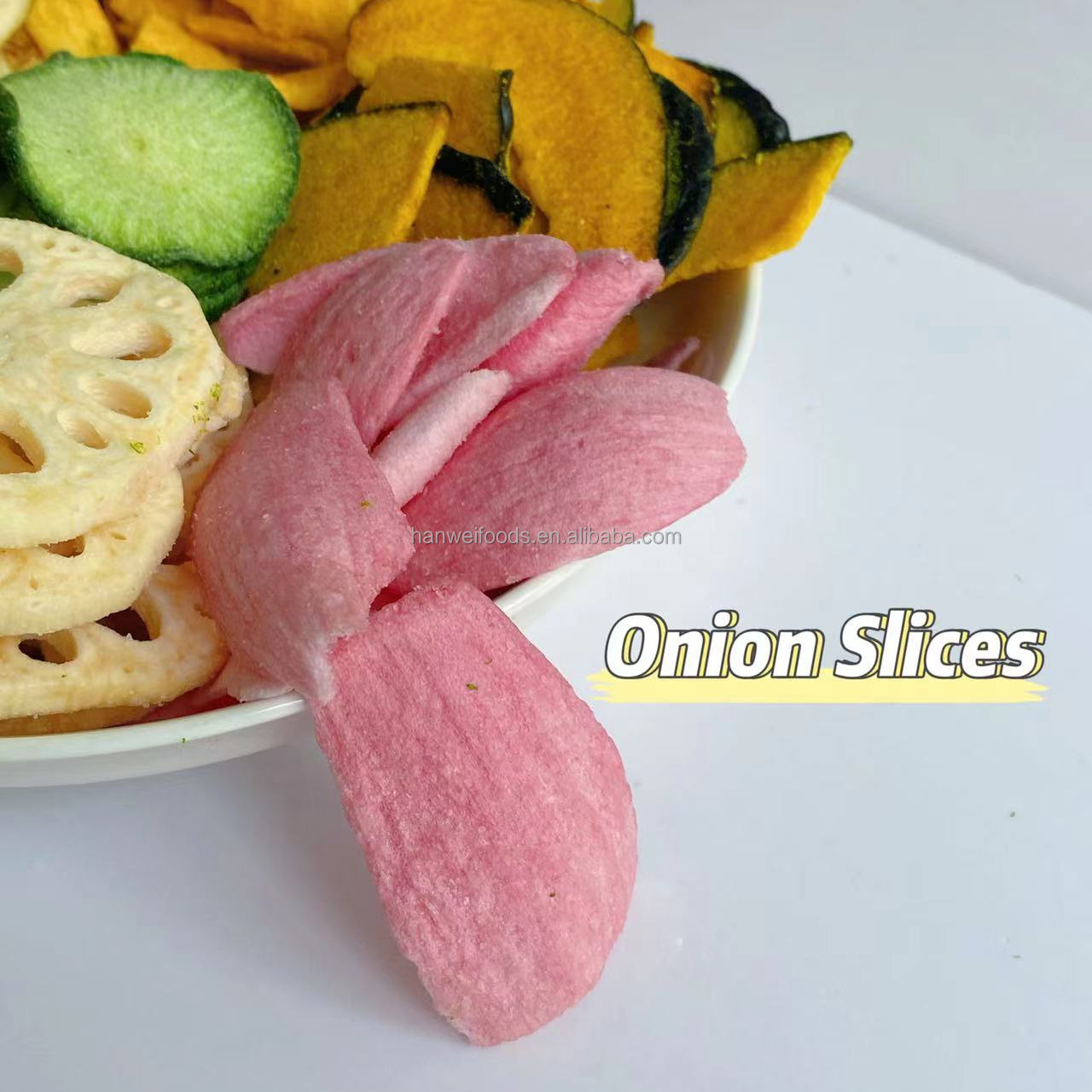 Palm Oil Dried Onion Chips OU KOSHER Low Calorie Snacks Sweet Taste