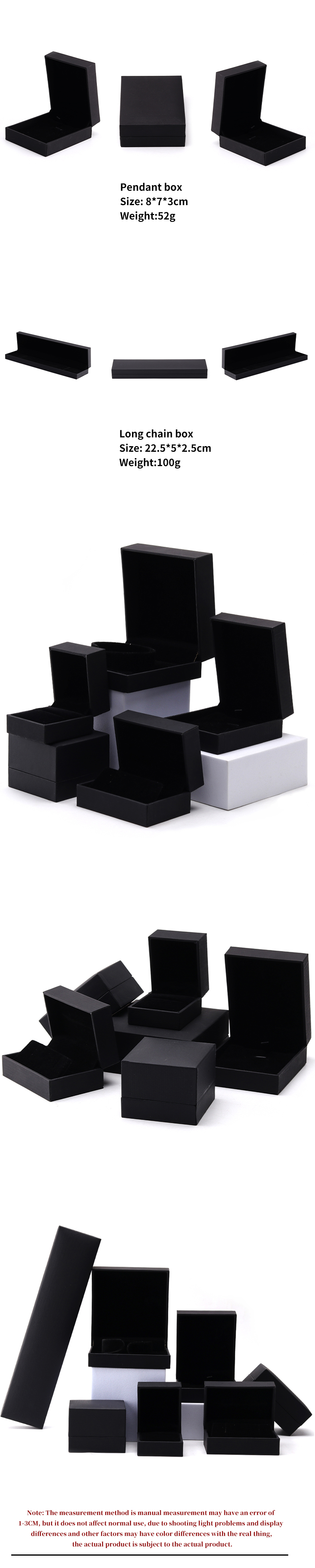 Luxury Packaging Paper Jewelry Box Custom Design for Bracelet Ring Necklace
