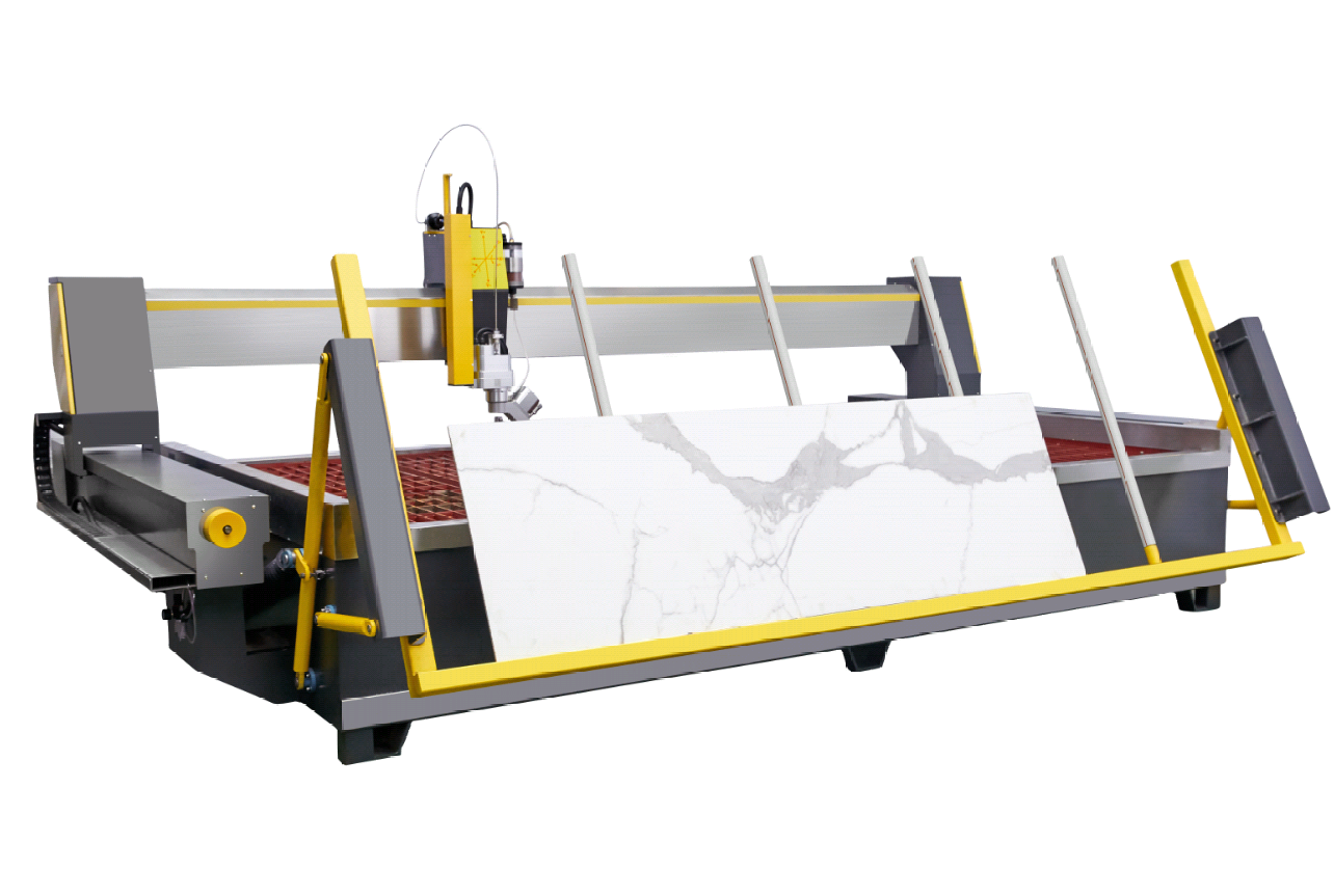 Water Jet 5 Axis Cutting Machine 37kw Metal Glass Marble Cutter Machine
