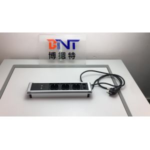 BNT New arrival partition table power socket with hidden screws for office room