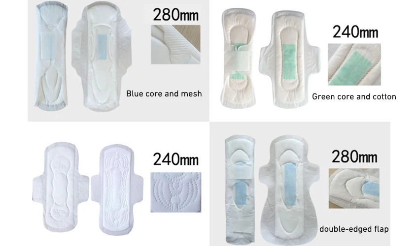 240mm Customize Day Woman Sanitary Napkin Pads Disposable