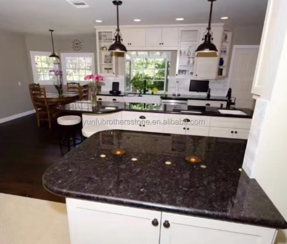 Modern Style Elegant Black Marble Granite Slab for Villa Countertop and Outdoor Decor