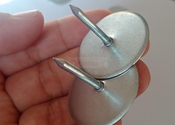 Galvanized Steel Cup Head CD Weld Pins To Fasten The Insulation Of HVAC Sheet