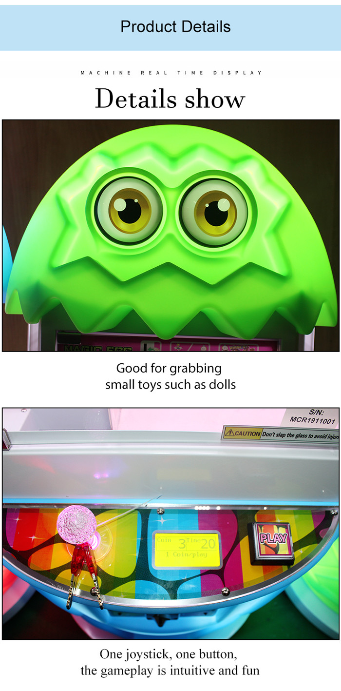 Wholesale arcade crane machine chocolate candy claw crane vending machine claw bear for sale