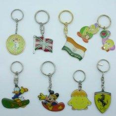 Pad Printing / Offset Pad Printing Colorful Promotional Metal Keyrings