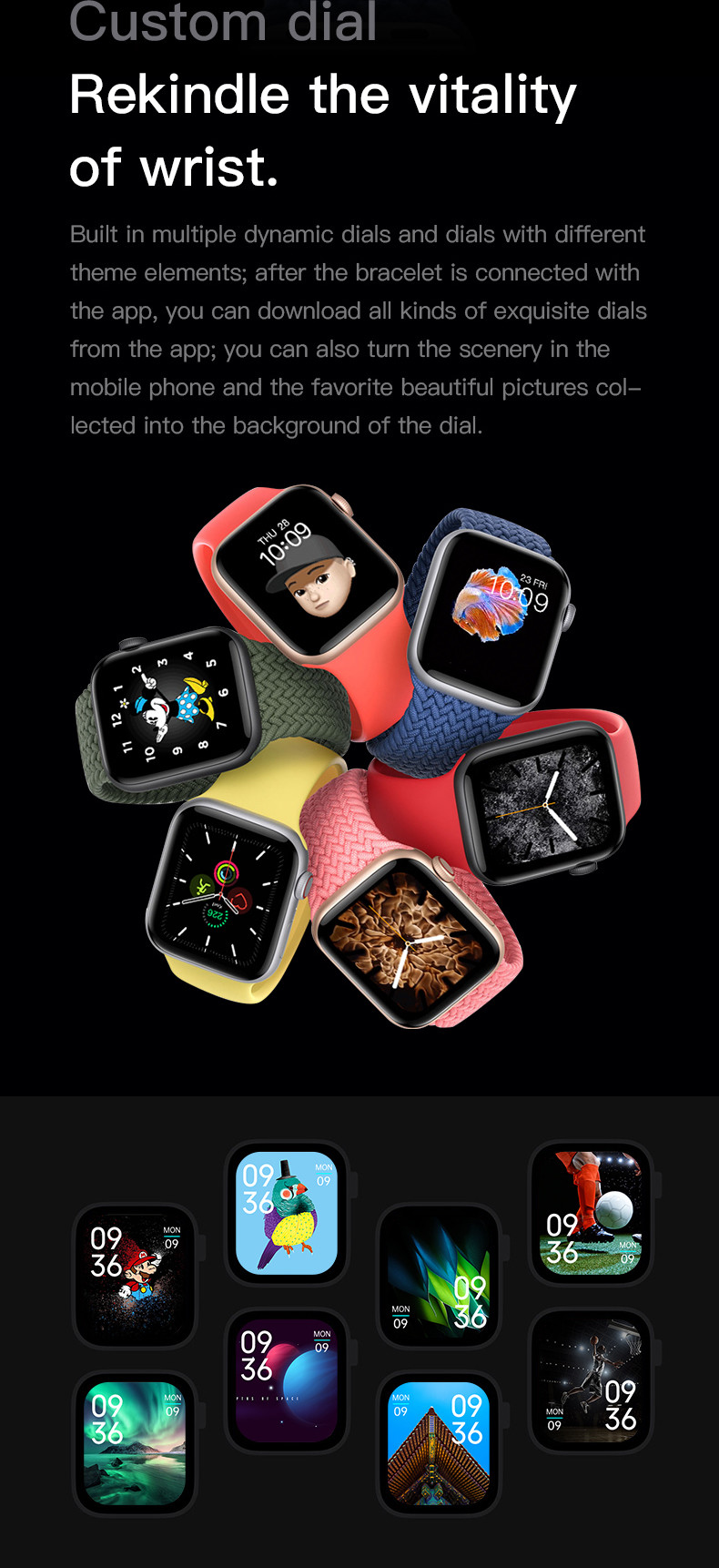 1.69inch Full Screen Iwo 18 Smartwatch Bluetooth Calling