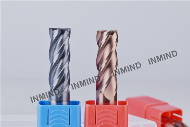Carbide End Mill , 18-14mm 4 Flute , TiSiN Coating , upto HRC55 , carbide cutter