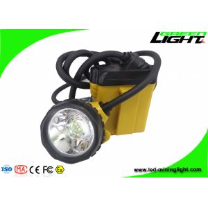  10.4Ah Corded Mining Cap Light ABS PC 25000Lux 348lum With Led Flashing Light SOS Manufactures