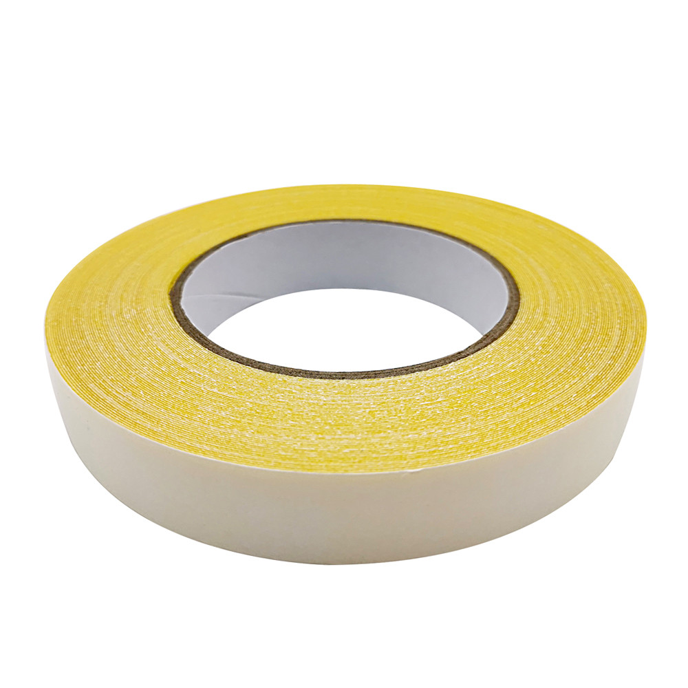 Yellow Waterproof Double Sided Carpet Tape , 2 Inch Double Sided Tape Hot Melt