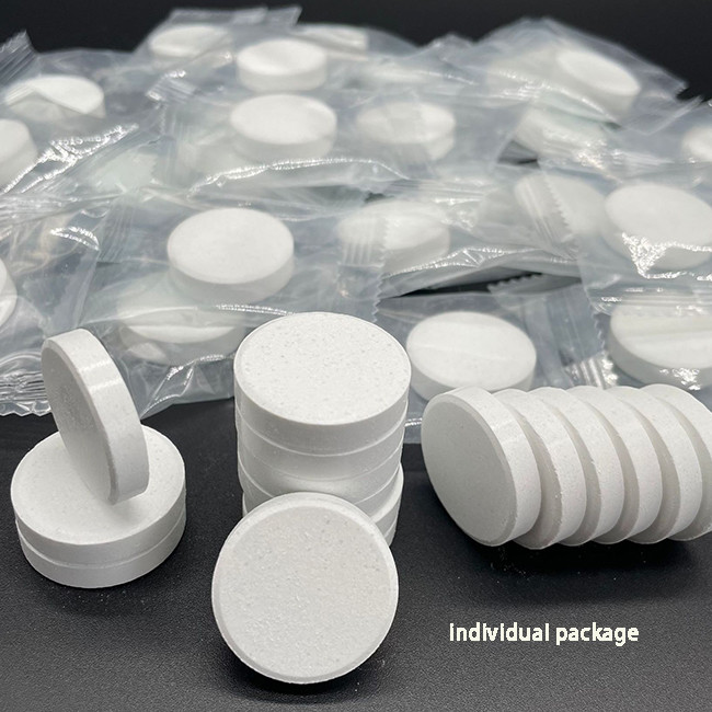 Stain Removal Dishwasher Tablets Biodegradable Solid Form for Hard Water Cleaning