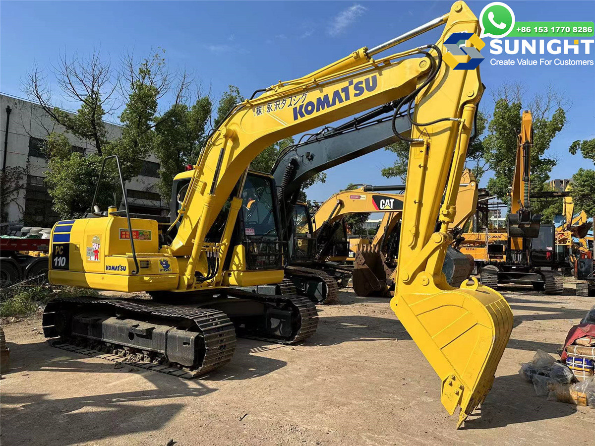 High Quality Used Excavator Original Japanese Komatsu Mini Excavator PC110 11Ton Used Small Excavator for Sale