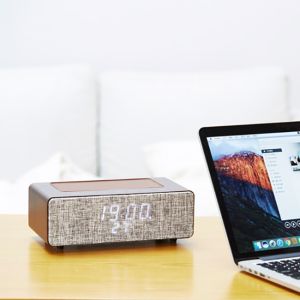 M15 Wireless Charging Clock Bluetooth Speaker with time and light / Multifunctio